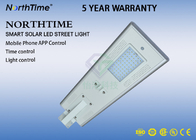 LiFePo4 Battery LED Solar Lamp Dengan WIFI Camera / Solar Street Light All In One 50W ROHS IES