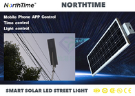 Monocrystalline Silicon Highway LED Lampu Jalan Surya 6-7 jam Mengisi Waktu Efisiensi 9000LM
