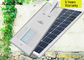  Kontrol Aplikasi Nirkabel 18V 100W Smart Solar Street Light Dengan Baterai Lithium 12V 60AH