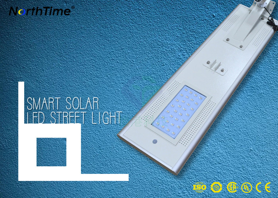 Cina 30W Terpadu LED Solar Street Light Dengan Baterai Lithium Untuk Parkir Taman Yard pabrik