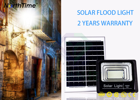 Cina 100W IP65 Waterproof All In One Lampu Solar Flood Untuk Outdoor Garden pabrik
