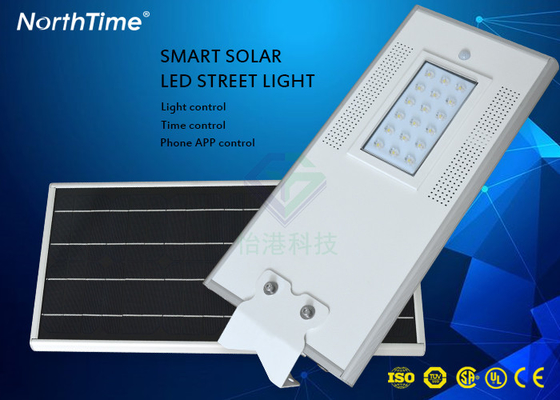 Cina Bridgelux Ootdoor LED Street Lamp Dengan Outdoor CCTV Camera / Lithium LiFePO4 Battery pabrik
