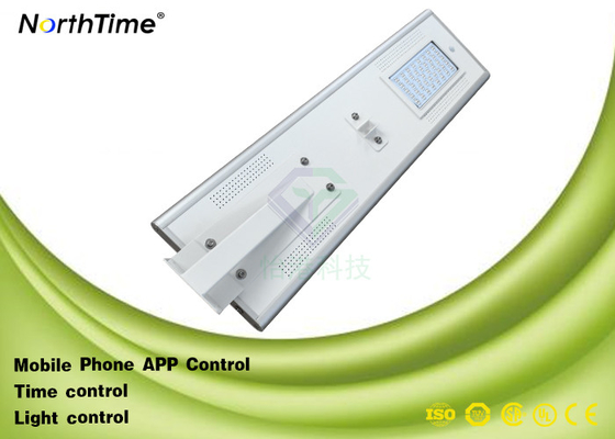 Cina 12Volt 30AH Lampu Taman LED Surya Terpadu Waktu 4300LM + Kontrol Microwave pabrik