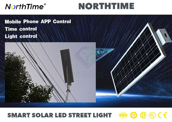 Cina Monocrystalline Silicon Highway LED Lampu Jalan Surya 6-7 jam Mengisi Waktu Efisiensi 9000LM Distributor