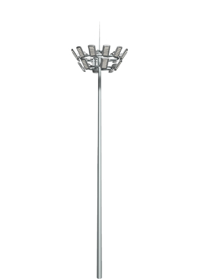 400w Led Solar Street Light high pole Factory area 12 lamp heads 25 meters lift type high pole lamp